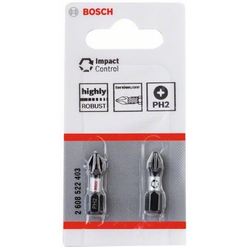 Битове Impact Control PH2 2 бр 25 мм – (Bosch)