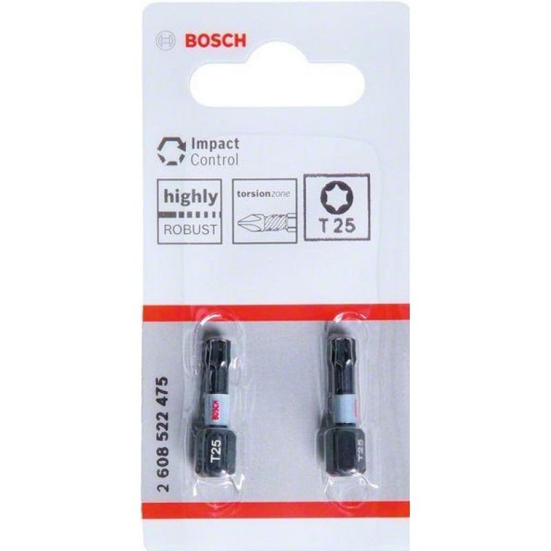 Битове Impact Control T25 2 бр 25 мм – (Bosch)