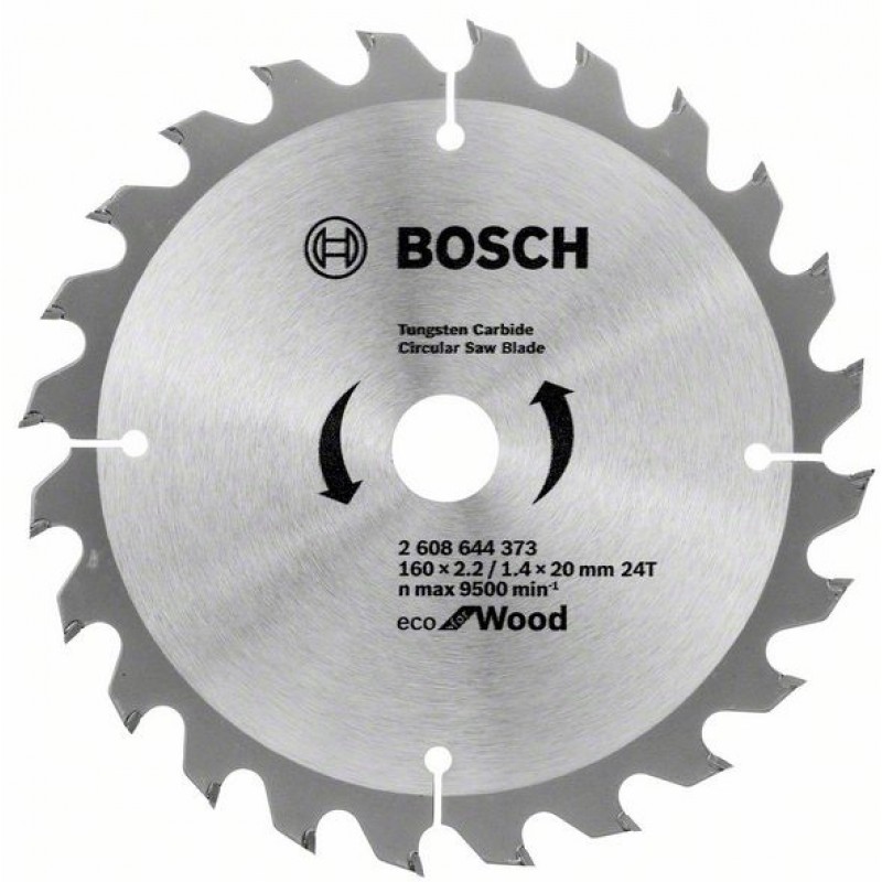 Диск циркулярен ECO for Wood 160×2.2-1.4×20 24T – (Bosch)