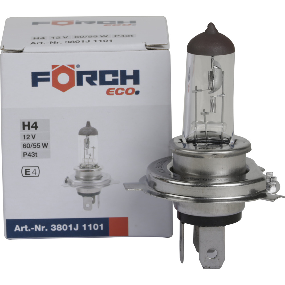 Крушка авто халогенна 12V H4 60/55W ECO – (Foerch)