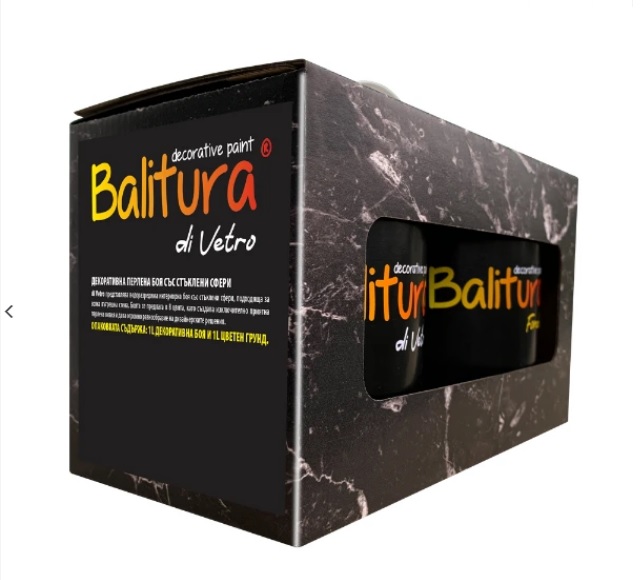 Боя декоративна перлена 2л Balitura Di Vetro цвят DV07 – (Теразид)