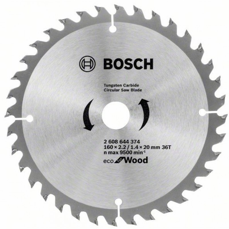 Диск циркулярен ECO for Wood 160/2.2-1.4/20 36T – (Bosch)