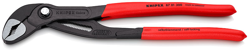 Клещи раздвижени Cobra 180 мм – червена ръкохватка – (Knipex)