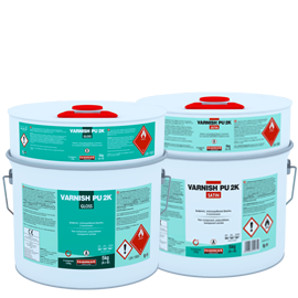 Лак двукомпонентен полиуретанов VARNISH-PU 2K Сатен A+B 5кг (Isomat)