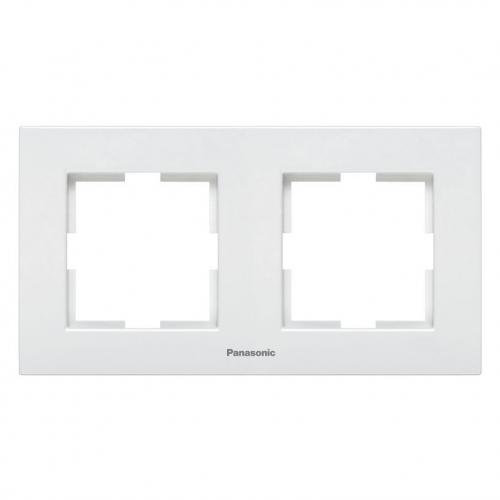 Рамка двойна бяла WKTF08022WH Karre Plus – (Panasonic)
