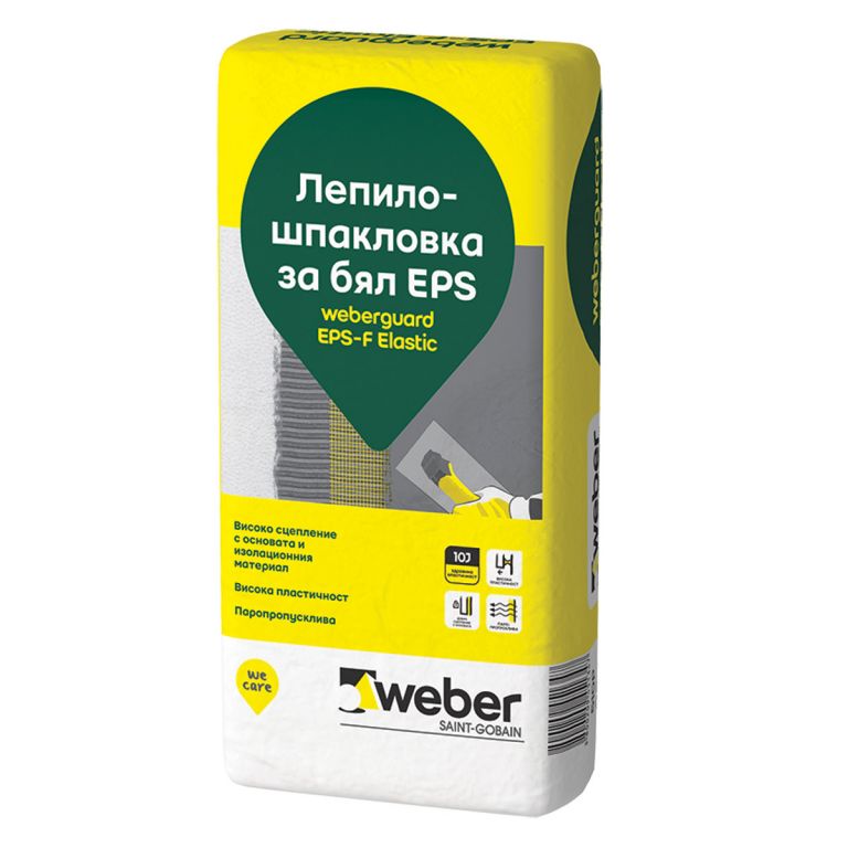 Лепилно – шпакловъчна смес за изолация weberguard EPS-F Elastic 510P – Сива 25 кг. (Weber)