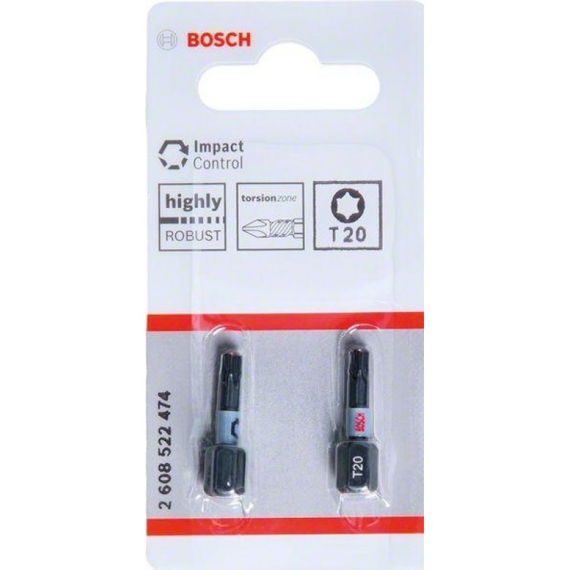 Битове Impact Control T20 2 бр 25 мм – (Bosch)