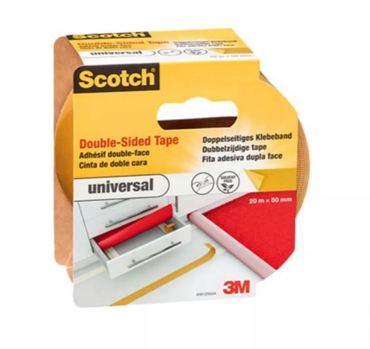 Лента двойнолепяща Scotch UNIVERSAL 20 м * 50 мм – (3M)