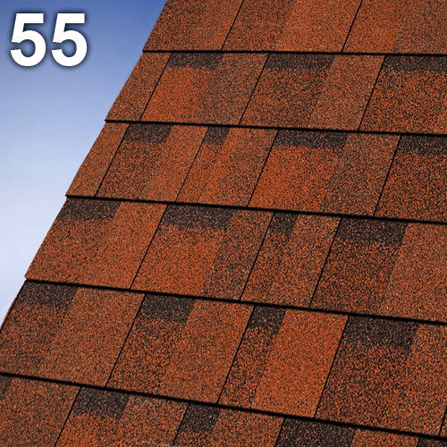 Битумни керемиди напълно самозалепващи правоъгълни Кембридж Екстрийм – 2.17 кв.м. цвят 55 (IKO)