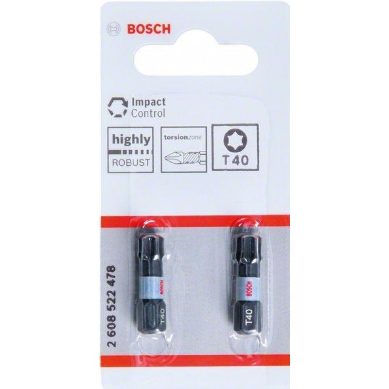 Битове Impact Control T40 2 бр 25 мм – (Bosch)