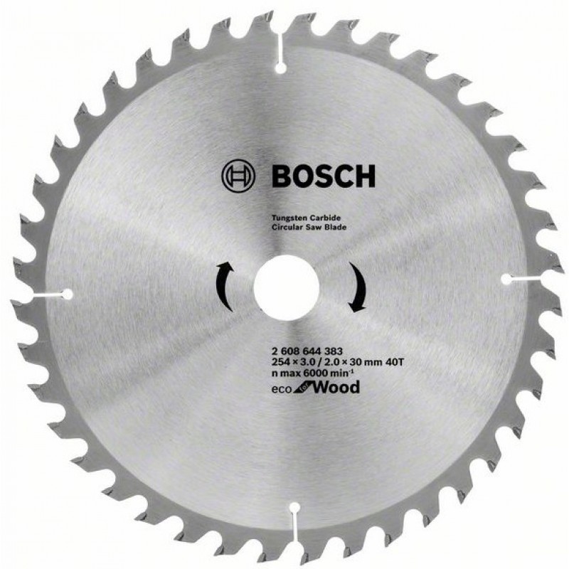 Диск циркулярен ECO for Wood 254/3.0-2.0/30 40T – (Bosch)