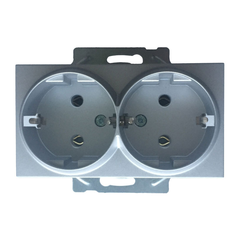 Контакт двоен светлосив WKTT02052SL Karre Plus – (Panasonic)