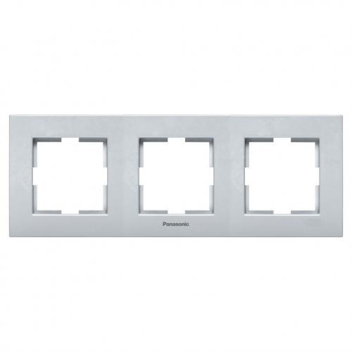 Рамка тройна светлосива WKTF08032SL Karre Plus – (Panasonic)