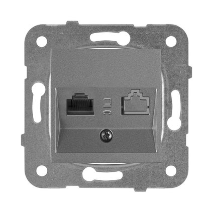 Розетка за компютър светлосива WKTT04042SL Karre Plus – (Panasonic)