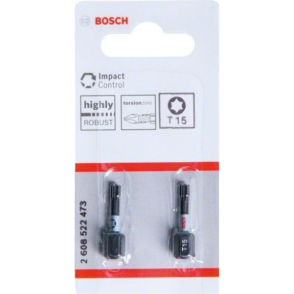 Битове Impact Control T15 2 бр 25 мм – (Bosch)